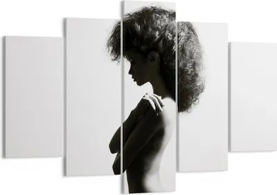 Produktbild von Bild auf Leinwand - Leinwandbild - 5 Teile - Frau Nacktheit Körper - 150x100cm - Wand Bild - Wanddeko - Wandbilder - Leinwanddruck - Bilder - Wanddekoration - Leinwand bilder - EA150x100-4946