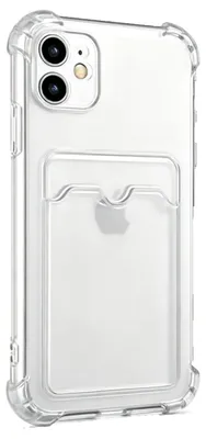 Produktbild von INF iPhone 11 Hülle mit Kartenhalter TPU transparent