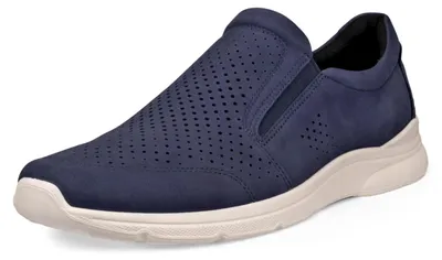 Produktbild von ECCO Herren Irving Lederloafer mit Lochmuster Blau 40