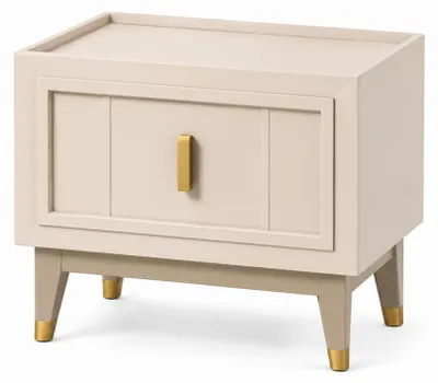 Immagine prodotto di Letto matrimoniale, comodino, armadio, toeletta, cassettiera, beige, nuovo
