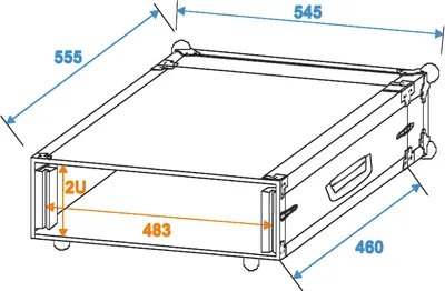 Image de ROADINGER Verstärkerrack PR-1, 2HE, 47cm tief (30109782)