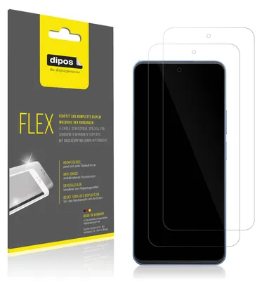 Produktbild von 2x Schutzfolie für Blackview Shark 9 Folie, 100% Displayabdeckung, dipos Flex