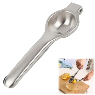 Zitruspresse aus Metall für Zitronen, Limetten & Orangen, ergonomisch