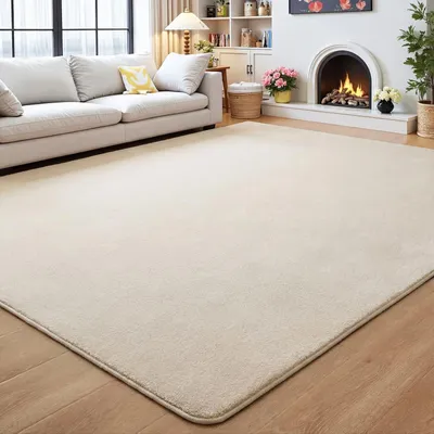 Immagine prodotto di Tappeto beige, antiscivolo, 160 x 230 cm, ideale per il soggiorno