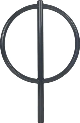 Produktbild von Fahrradanlehnbügel 115 x 76 cm Stahl pulverbeschichtet Ø 60 mm zum Einbetonieren Parker Anthrazit            Typ O