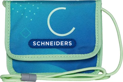 Image de Schneiders pochette tour de cou porte-monnaie Neck Pouch Geo Motion bleu
