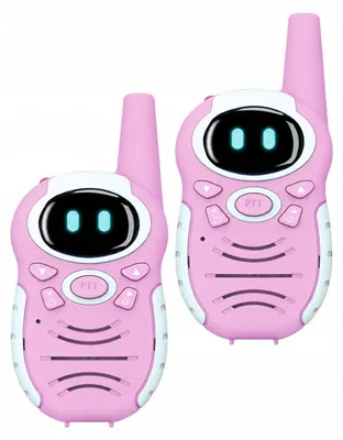 Zdjęcie produktu dla Zestaw 2x Radiotelefon Krótkofalówka Walkie Talkie dla dziecka Zasięg 800m / KBT4913PNK / TokiLab GO / Różowy