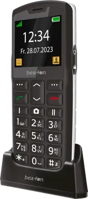 Produktbild von Beafon SL260 LTE - 4G, Silver Line, GroЯtastenhandy, schwarz-silber