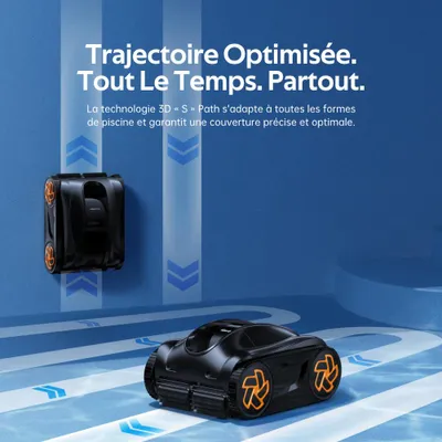 Image de Robot électrique de piscine sans fil fond, parois et ligne d'eau - Igarden - K80 -
