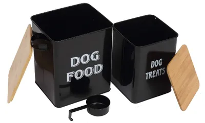 Immagine prodotto di Set di contenitori per alimenti per animali domestici, completo di paletta