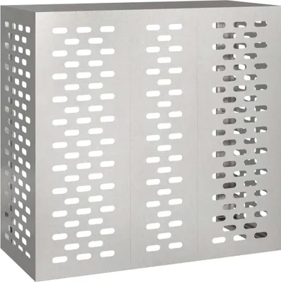 Image de vidaXL Couverture de climatisation Argent 110 x 50 x 105 cm Acier inoxydable