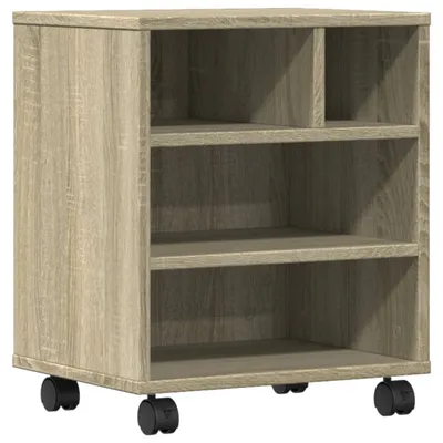 Obrázek produktu pro vidaXL Stojan na tiskárnu s kolečky Sonoma dub 41x32x48 cm