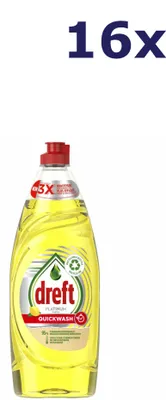 Produktbild von 16x Dreft Afwasmiddel – Quickwash Lemon 625 ml