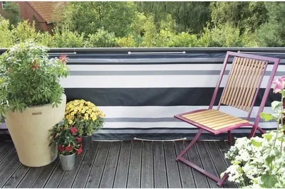 Produktbild von Balkonbespannung 90 x 500 cm grau/anthrazit