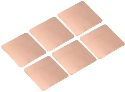Imagen del producto de Almohadillas de cobre para refrigeración, paquete de 6 unidades, ideales para dispositivos electrónicos