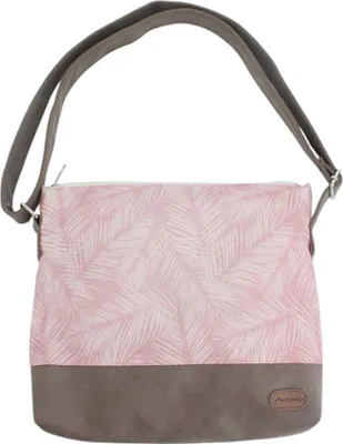 rosa Tasche mit Tropische Blumen