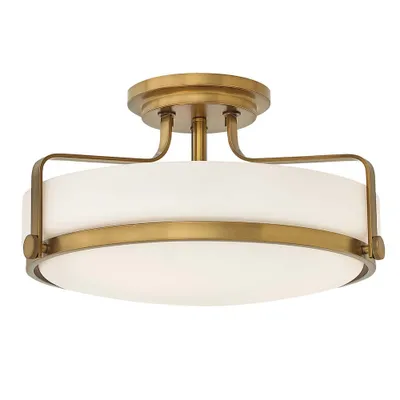 Produktbild von Elstead Harper Deckenleuchte E27 3-fach 25cm Medium Heritage Messing