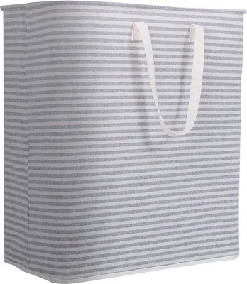Image de Panier à linge en PE imperméable, 100 l, gris