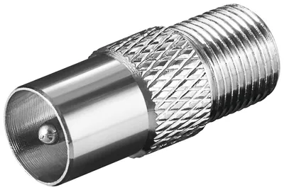 Immagine prodotto di goobay F Adapter F Buchse Koax Stecker zink (Bulk)