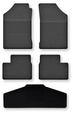 Imagen del producto de Alfombrillas de goma + túnel para Rover 200 2000-2005 (hatchback) – juego de 5 piezas, , a medida – Wielganizator Semi-Universal