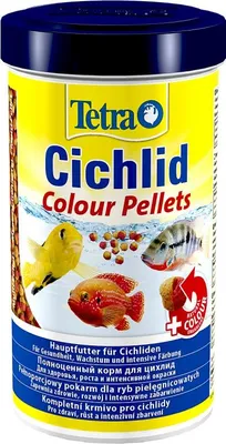 Image de Tetra Cichlid Colour Pellets 500ml - Aliment pour poissons colorés Tetra