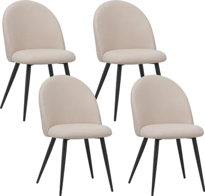 Produktbild von Albatros Esszimmerstühle mit Stoff-Bezug Capo Beige - Stoff Stilvolles Vintage Design, Stoff-Bezug, Ser Polsterstuhl - Moderner Küchenstuhl, Stuhl Esszimmer oder Esstisch Stuhl
