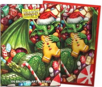 Produktbild von Dragon Shield Standard Brushed Art Sleeves Christmas 2024 (100 Sleeves)