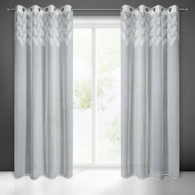 Produktbild von Eurofirany 410783, Durchscheinend, Weiß, Einfarbig, Polyester, Ring, 85 g/m²