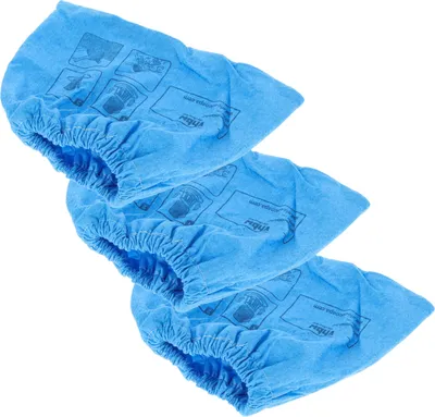 Produktbild von vhbw 3x Textilfilter kompatibel mit Einhell TH-VC 1820/1 S, 1815 S, 1812 S, 1815 Staubsauger, Nass-/Trockensauger - Stoffbeutel, Abwaschbar Blau
