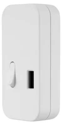 Productafbeelding van Tussenschakelaar met USB, 1-polig, 2,5 A, 230 V, wit