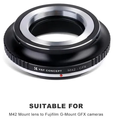 Produktbild von M42-GFX Objektivadapter - Lens Mount Adapter - Manuelle Fokussierung - Für GFX G Mount Mittelformatkameras
