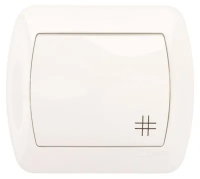 Obrázok produktu pre Kontakt-Simon AW7/11, Plast, Biela, IP20, 250 V, 10 A, 90 mm