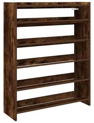 Zdjęcie produktu dla vidaXL Stojak na buty dąb wędzony 80x25x100 cm materiał drewnopochodny