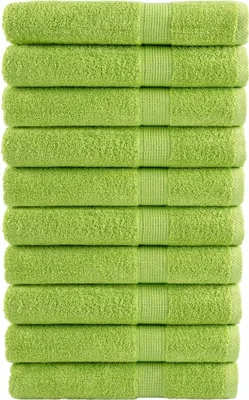 Produktbild von Premium-Saunatücher SOLUND 10 Stk. Apfelgrün 80x200 cm 600 g/m²