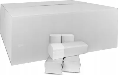 Produktbild von 4000 Stk Falthandtücher Papierhandtücher, V Falz, 2lagig weiß, Cellulose