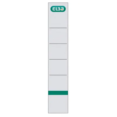 Obrázek produktu pro ELBA 10 Ordneretiketten weiß fuer 5.0 cm rückenbreite