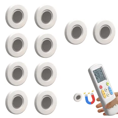 Magnetische Fernbedienungshalter, 10 Stück, selbstklebend, weiß