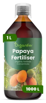 Obrázok produktu pre Papája, tekuté hnojivo, 1 L – vzťah živín NPK: 2-1-8 – vhodné pre papajové – podporuje silný rast a bohatú úrodu plodov – organické