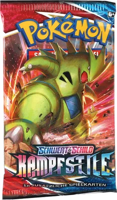 Produktbild von 1x Stück Booster - POKÉMON 45260 PKM Pokémon SWSH05 Schwert und SchildBooster Kampfstile, Deutsch