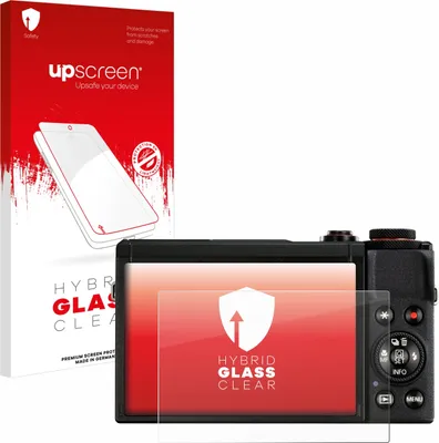 Produktbild von upscreen Schutzglas für Canon PowerShot G7 X Mark III Schutzfolie Panzer Folie Glas Display Schutz klar