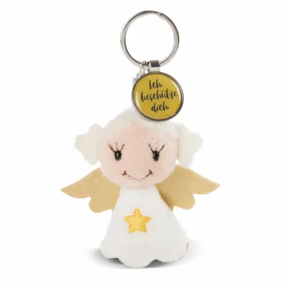 Produktbild von NICI Messenger Engel mit Stern Schlüsselanhänger, mit Anhänger Ich beschütze dich, Schutzengel, Glücksbringer, 7 cm, 47528