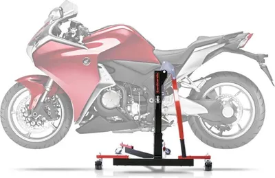Image de Béquille centrale CS Power Evo pour Honda VFR 1200 F 10-16 Rouge