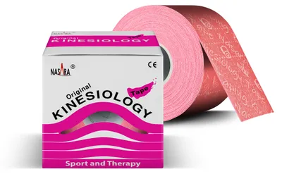 Produktbild von NASARA Kinesiologie Tape (5cm x 5m) in Pink