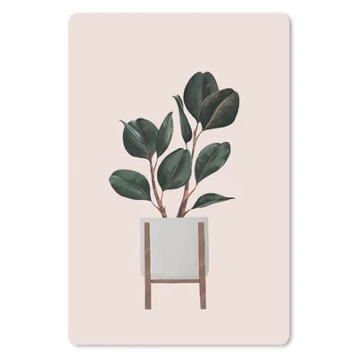 Produktbild von MuchoWow® Mauspad Mousepad Pflanzen - Blumentopf - Pastell 18x27 cm - Mousepads - Maus Mat - Pad - Mausunterlage