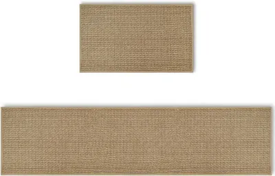 Produktbild von Set mit 2 abwaschbaren Küchenmatten für den Innen- und Außenbereich – 43 x 73 cm und 43 x 150 cm