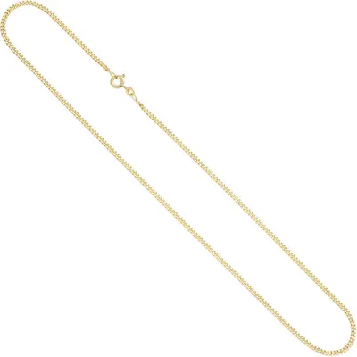 Produktbild von 2,1mm Panzerkette Halskette Collier Goldkette aus 333 Gelbgold Halsschmuck 60cm