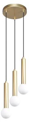 Produktbild von Italux Hängeleuchte Filano Gold 3xG9 122,5cm