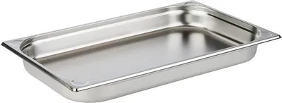 Produktbild von APS 81109 GN 1/1 Behälter, Edelstahl, 53 x 32,5 cm, Tiefe 55 mm, 6,5 Liter
