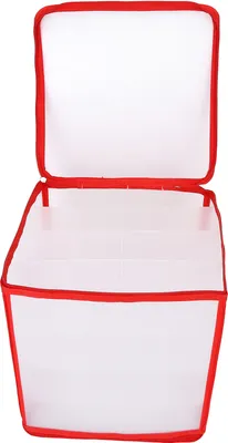 Obrázok produktu pre Úložný box Transparentný PVC zips utesnený odolný organizér na ponožky s priehradkou pre domácu kanceláriu