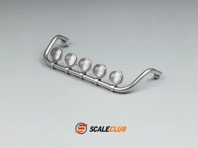 Produktbild von ScaleClub 1:14 Dachlampenbügel mit LED aus V2A für F2000